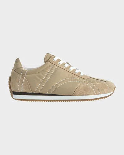 Totême Toteme Nylon Low-top Sneakers In Beige