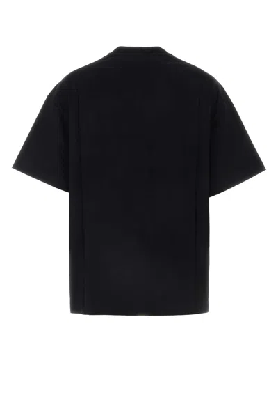 Jil Sander Logo Cotton T-shirt In Black