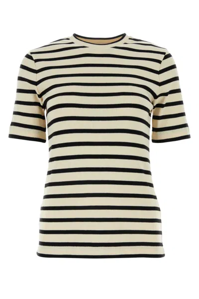Jil Sander Embroidered Cotton T-shirt In Multi