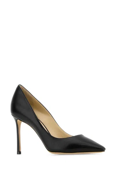 Jimmy Choo Nappa Leather Romy 85 Pumps In Black