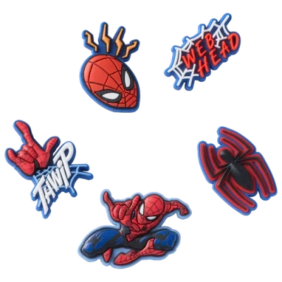 Crocs Kids  Jibbitz Spider-man 2.0 5 Pack In Multi