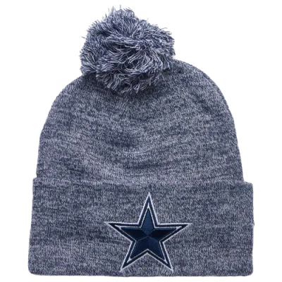 New Era Dallas Cowboys  Cowboys Marl Pom Knit Beanie In Gray