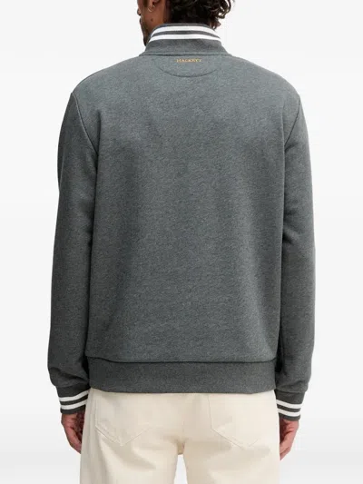 Hackett Half Zip Sweatshirt Grey In Multi