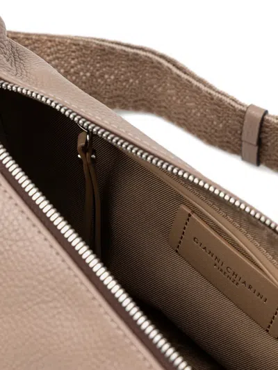 Gianni Chiarini Aisha Shoulder Bag In Neutral