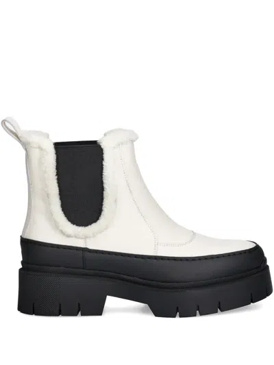 Hugo Boss Faux Fur-trim Chelsea Boots In Multi