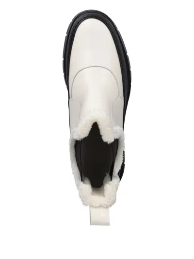 Hugo Boss Faux Fur-trim Chelsea Boots In Multi