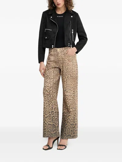 Marciano Leopard-print Jeans In Neutral