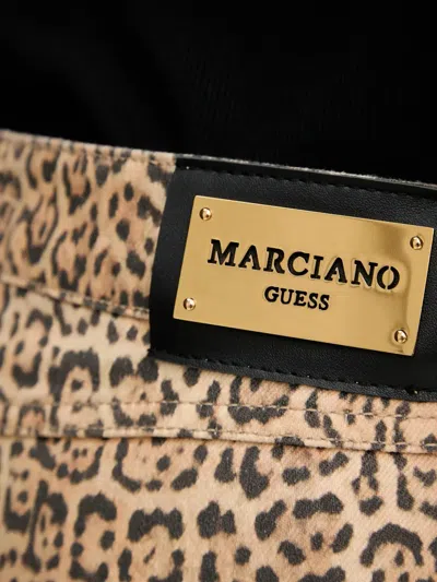 Marciano Leopard-print Jeans In Neutral