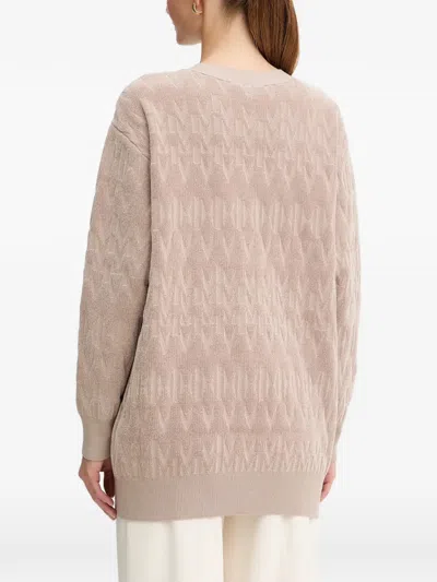 Marciano Button Patch-pocket Cardigan In Brown