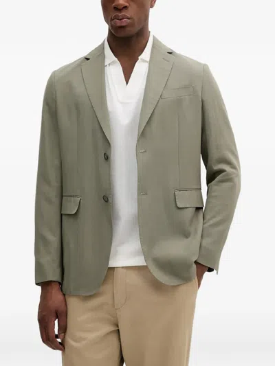 Marciano Single-breasted Pocket Blazer In Green