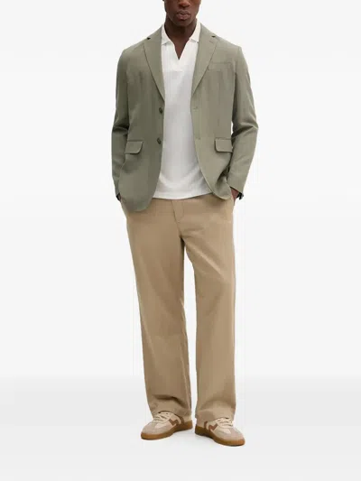 Marciano Single-breasted Pocket Blazer In Green