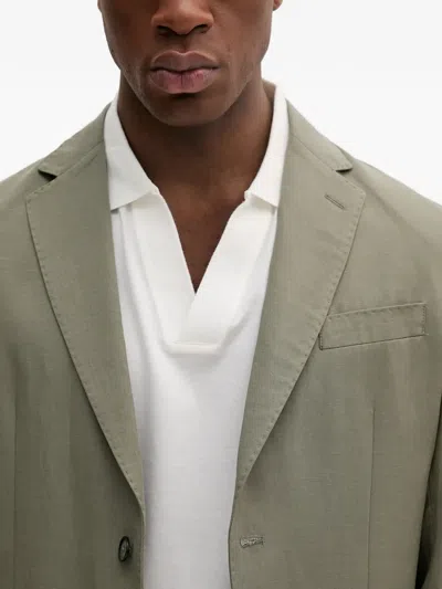 Marciano Single-breasted Pocket Blazer In Green