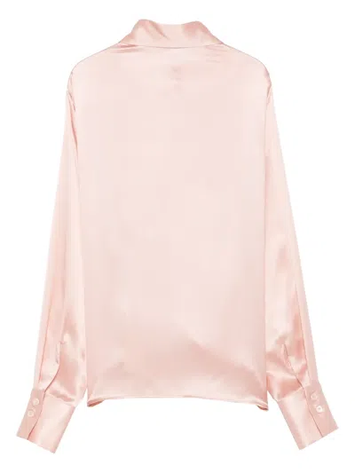 Eleventy Buttoned Long-sleeves Shirt In Pink