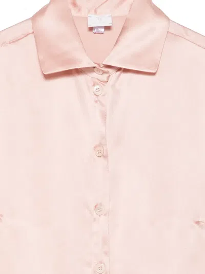 Eleventy Buttoned Long-sleeves Shirt In Pink
