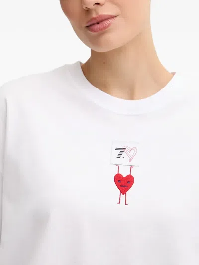 Ea7 Graphic-print T-shirt In White