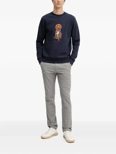 Hackett Graphic-print Sweatshirt In Blue