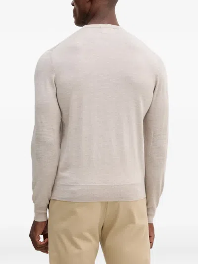 Hackett Crew-neck Sweater In Neutral