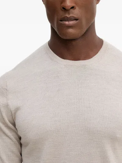 Hackett Crew-neck Sweater In Neutral