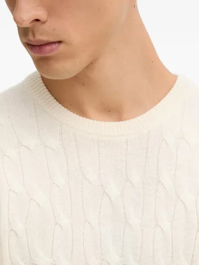 Hackett Crew-neck Sweater In Neutral