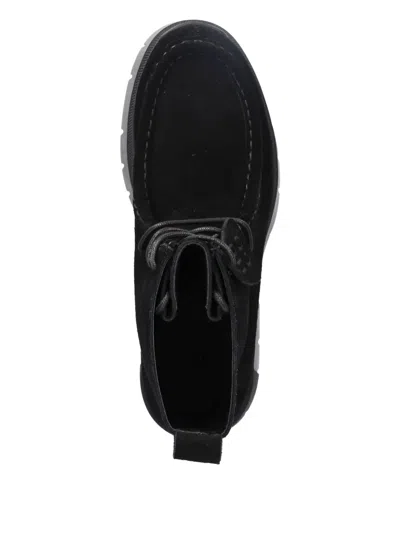 Hugo Boss Suede Boots In Animal Print