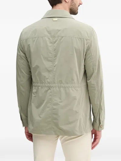 Marciano Polo-collar Buttoned Jacket In Green