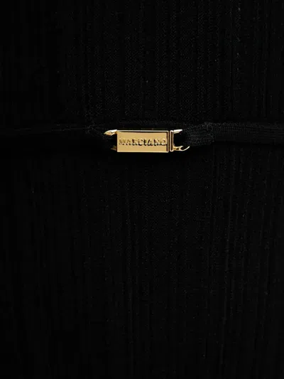 Marciano Button-detail Sleveeless Midi Dress In Black