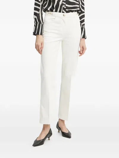 Marciano Embellished-logo Pocket Jeans In White