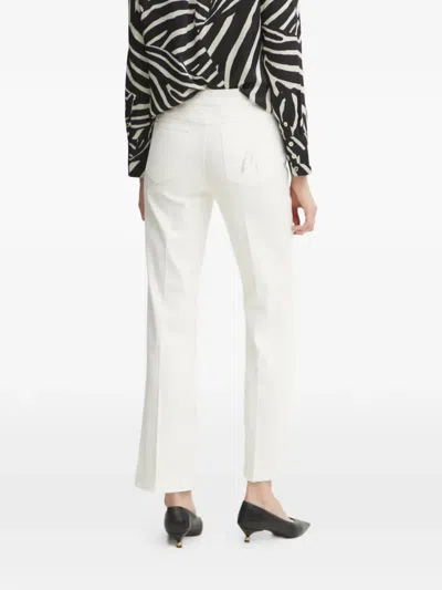 Marciano Embellished-logo Pocket Jeans In White