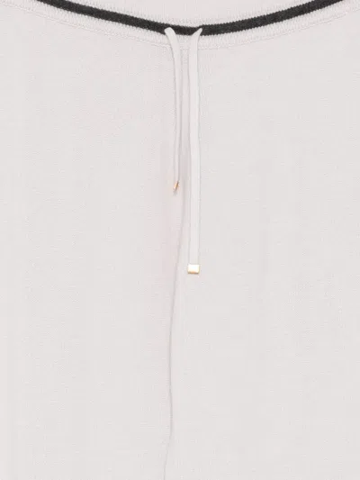 Eleventy Drawstring Knitted Track Pants In Gray