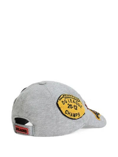 Dolce & Gabbana Logo-appliqué Baseball Cap In Brown