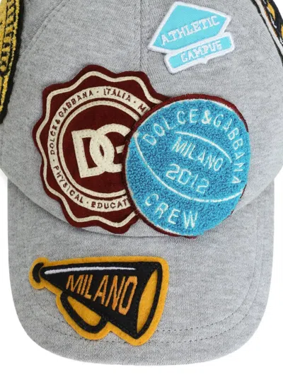 Dolce & Gabbana Logo-appliqué Baseball Cap In Brown