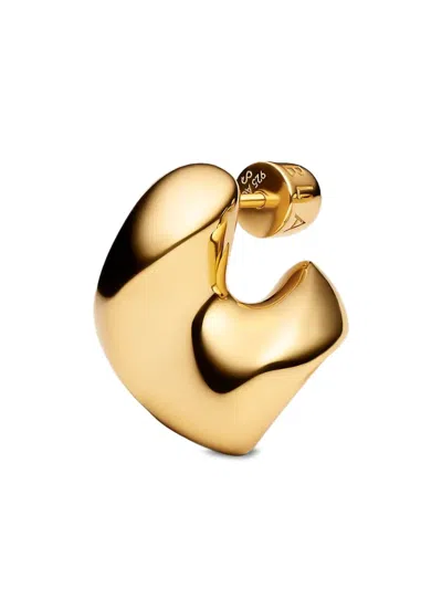 Maria Black Small Saddle Earring In Brown