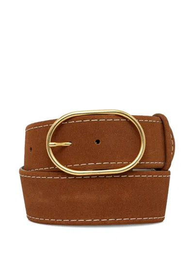 Gianni Chiarini Suede Belt In Brown