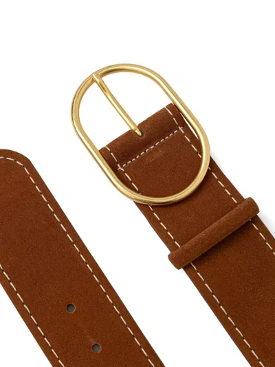 Gianni Chiarini Suede Belt In Brown