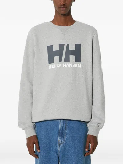 Helly Hansen Logo Sweatshirt In Gray