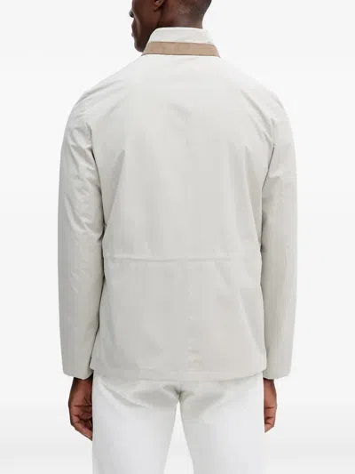 Hackett Flap-pocket Jacket In White