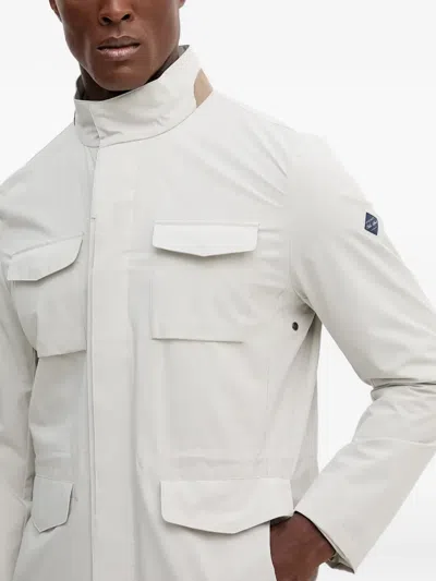 Hackett Flap-pocket Jacket In White