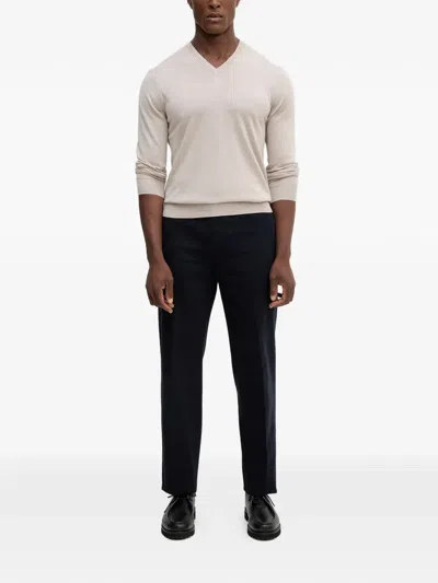 Hackett V-neck Sweater In Animal Print