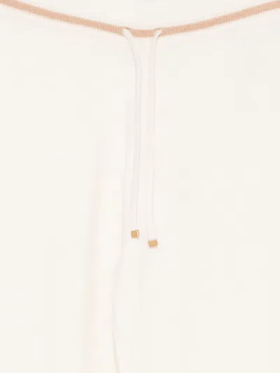 Eleventy Drawstring Knitted Track Pants In Neutral