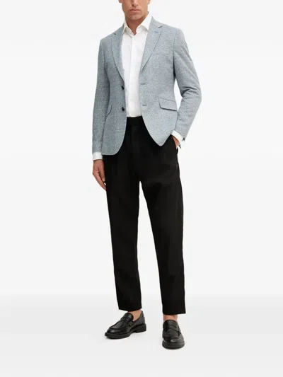Hackett Notched-lapels Blazer In Blue