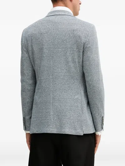 Hackett Notched-lapels Blazer In Blue