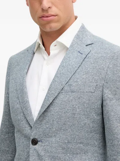 Hackett Notched-lapels Blazer In Blue