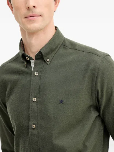 Hackett Button-up Shirt In Green
