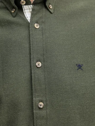 Hackett Button-up Shirt In Green