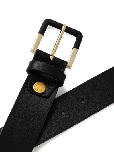 Gianni Chiarini Leather Belt In Black