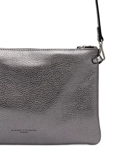 Gianni Chiarini Zip-up Cross Body Bag In Gray