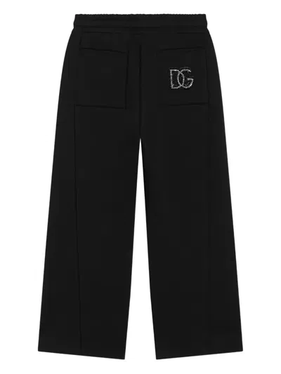 Dolce & Gabbana Drawstring Pants In Black