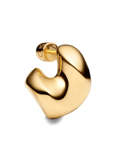 Maria Black Small Saddle Earring In Brown