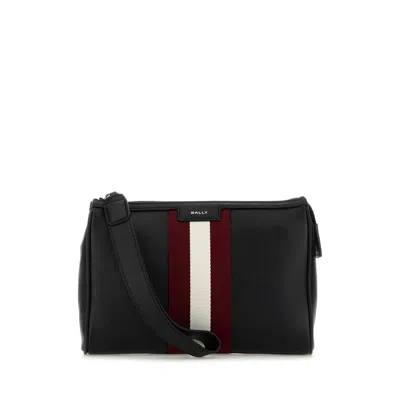 Bally Code Pouch In Black Nylon In Black