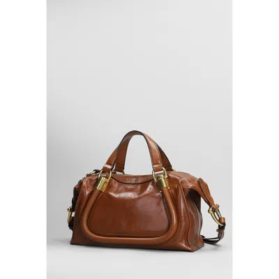 Chloé Chloe Paraty 24 Shoulder Bag In Brown Leather In Brown